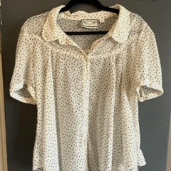 Anthropologie Polka Dot Shirt - Picture 1 of 3